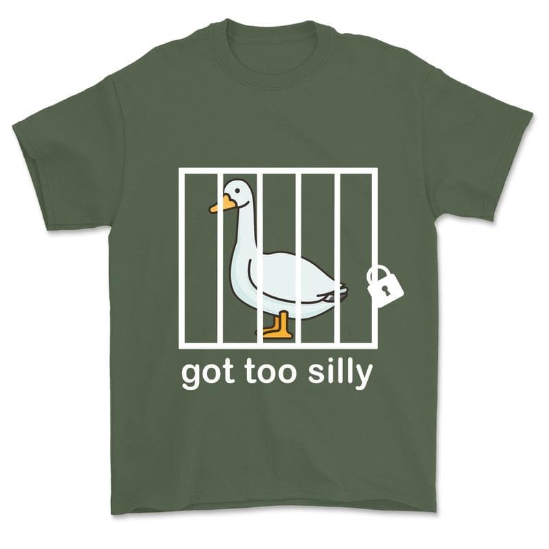 Camiseta Divertida de Ganso Tonto 'Got Too Silly' para Hombre y Mujer – image 2, Silly Goose Tee, Silly Goose Merch, Silly Goose Shirt, Silly Goose Sweatshirt, Silly Goose Hoodie, Silly Goose Clothes