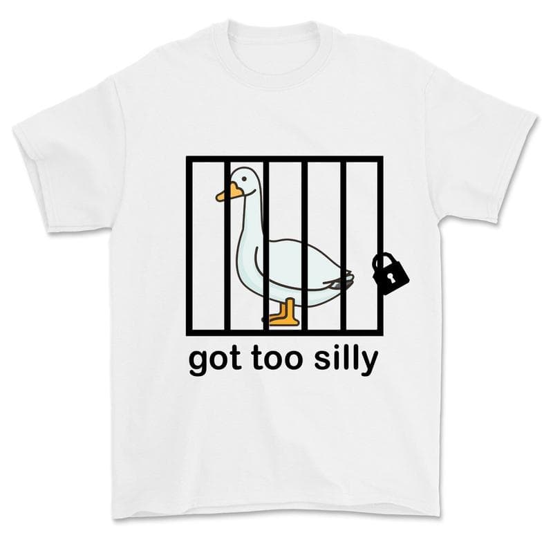 Camiseta Divertida de Ganso Tonto 'Got Too Silly' para Hombre y Mujer – image 4, Silly Goose Tee, Silly Goose Merch, Silly Goose Shirt, Silly Goose Sweatshirt, Silly Goose Hoodie, Silly Goose Clothes