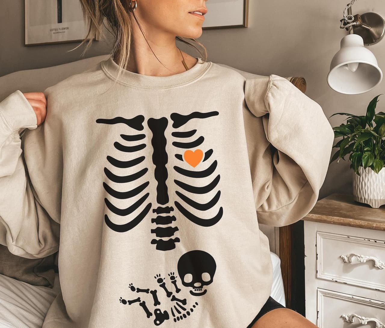 Funny Skeleton Halloween Maternity Sweatshirt & Hoodie 2023 Comfort Colors – image 1, Skeleton Halloween Maternity Tee, Skeleton Halloween Maternity Merch, Skeleton Halloween Maternity Shirt, Skeleton Halloween Maternity Sweatshirt, Skeleton Halloween Maternity Hoodie, Skeleton Halloween Maternity Clothes