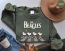 Funny Snoopy The Beagles Abbey Road Inspired Cartoon Shirt Sweatshirt Hoodie 1 small thumbnail