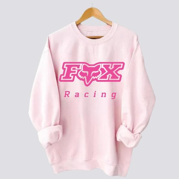 Fx Racing Pink Logo Hoodie, Sweatshirt, T-Shirt - Motocross Biker Tee – image 1, Fox Racing Tee, Fox Racing Merch, Fox Racing Shirt, Fox Racing Sweatshirt, Fox Racing Hoodie, Fox Racing Clothes