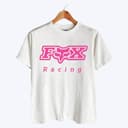 Fx Racing Pink Logo Hoodie, Sweatshirt, T-Shirt - Motocross Biker Tee 3 small thumbnail