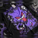 Gengar Ghastly T-Shirt, Ghost Type element Silhouette Sweatshirt, Video Game Hoodie, Japanese Anime Comfort Colors 1 small thumbnail