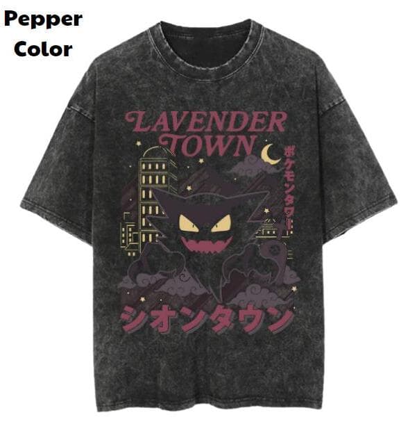 Gengar Lavender Town Vintage T-Shirt | Unisex Pokemon Anime Tee – image 1, Gengar Tee, Gengar Merch, Gengar Shirt, Gengar Sweatshirt, Gengar Hoodie, Gengar Clothes