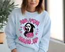 Ghostface No You Hang Up Scream Movie Halloween Valentine Sweatshirt & Hoodie 4 small thumbnail