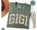 Gigi Floral T-Shirt, Sweatshirt y Hoodie – Regalo 'Best Gigi Ever' para Abuela 1 small thumbnail