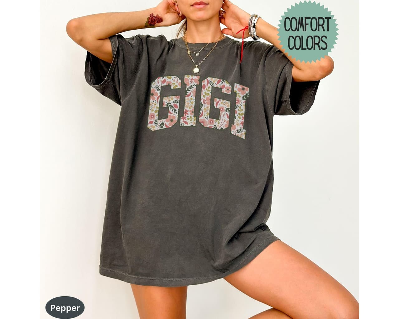 Gigi Floral T-Shirt, Sweatshirt y Hoodie – Regalo 'Best Gigi Ever' para Abuela – image 2, Gigi Floral Tee, Gigi Floral Merch, Gigi Floral Shirt, Gigi Floral Sweatshirt, Gigi Floral Hoodie, Gigi Floral Clothes