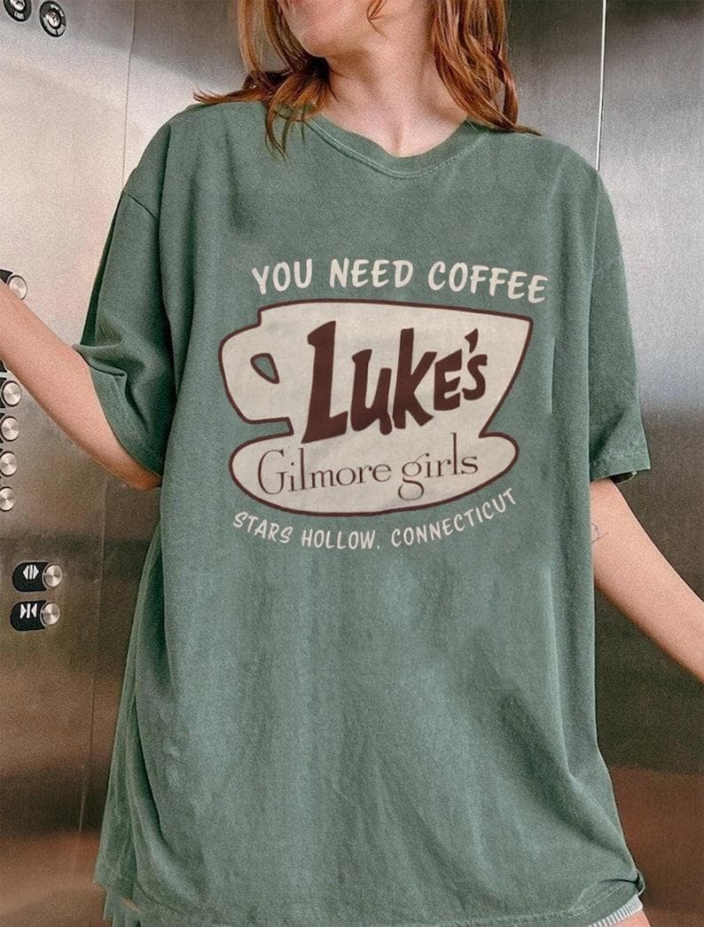 Gilmore Girls Luke's You Need Coffee Stars Hollow TV Show Fan Apparel – image 2, Lukes You Need Coffee Stars Hollow Tee, Lukes You Need Coffee Stars Hollow Merch, Lukes You Need Coffee Stars Hollow Shirt, Lukes You Need Coffee Stars Hollow Sweatshirt, Lukes You Need Coffee Stars Hollow Hoodie, Lukes You Need Coffee Stars Hollow Clothes