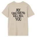 Camiseta 'Girlfriend Will Kill You': Regalo Divertido para Hombres y Novios 1 small thumbnail