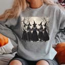 Girls Will Be Girls Funny Witch Sweatshirt - Halloween Gift, Salem Vibe 3 small thumbnail