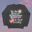God Is Good Jesus Christian Aesthetic Hoodie | Women's Bible Verse Sweatshirt 3 small thumbnail