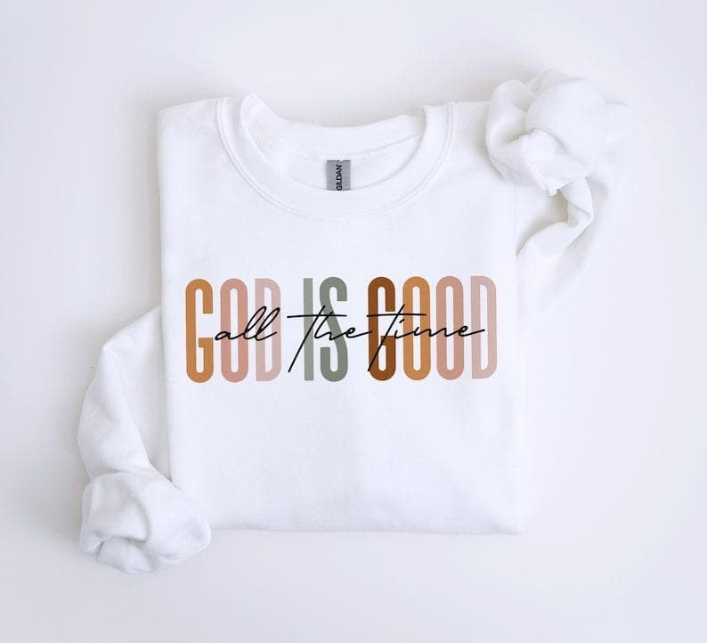 Sudadera Dios Es Bueno, Regalo Cristiano Bohemio para Mujer y Unisex – image 1, God Is Good Tee, God Is Good Merch, God Is Good Shirt, God Is Good Sweatshirt, God Is Good Hoodie, God Is Good Clothes