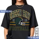 Sudadera Green Bay Football Retro Vintage 90s Unisex Cuello Redondo Regalo 2 small thumbnail
