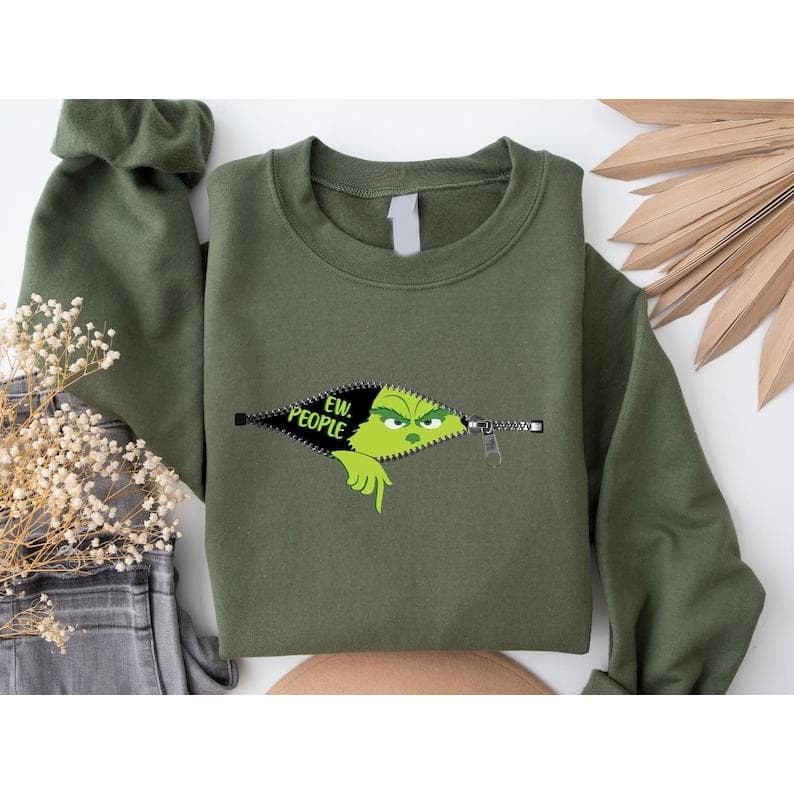 Grinchy Ew People Christmas Funny Shirt - Hoodie, Sweatshirt, Grinchmas – image 4, Grinchy Ew People Tee, Grinchy Ew People Merch, Grinchy Ew People Shirt, Grinchy Ew People Sweatshirt, Grinchy Ew People Hoodie, Grinchy Ew People Clothes