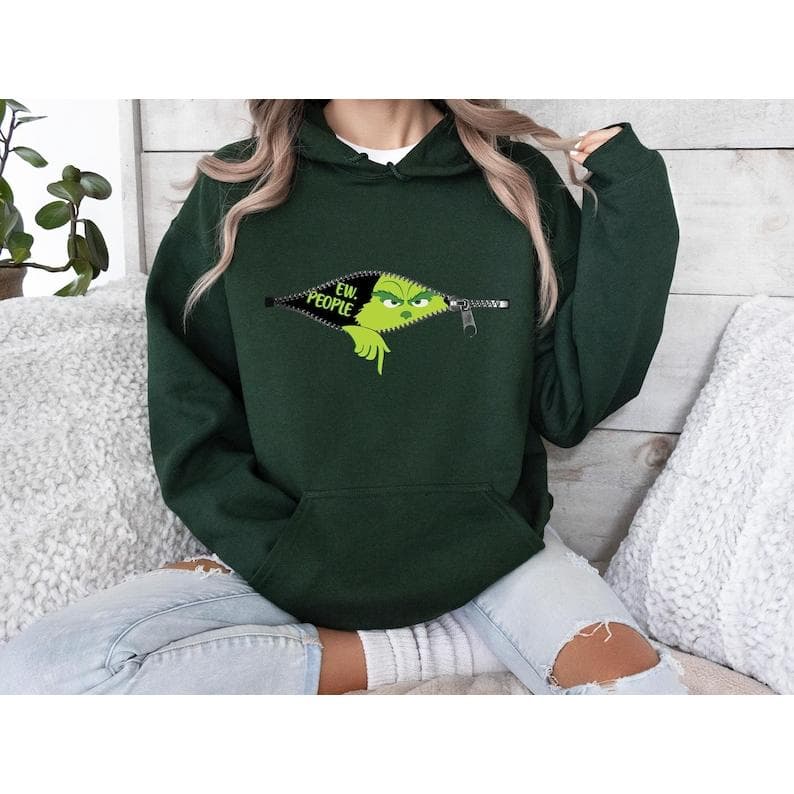 Grinchy Ew People Christmas Funny Shirt - Hoodie, Sweatshirt, Grinchmas – image 3, Grinchy Ew People Tee, Grinchy Ew People Merch, Grinchy Ew People Shirt, Grinchy Ew People Sweatshirt, Grinchy Ew People Hoodie, Grinchy Ew People Clothes