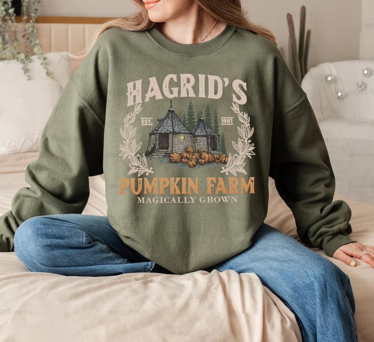 Hagrid's Pumpkin Patch Halloween Sweatshirt Hoodie Comfort Colors – image 1, Hagrid's Pumpkin Tee, Hagrid's Pumpkin Shirt, Hagrid's Pumpkin Sweatshirt, Hagrid's Pumpkin Hoodie, Hagrid's Pumpkin Clothes