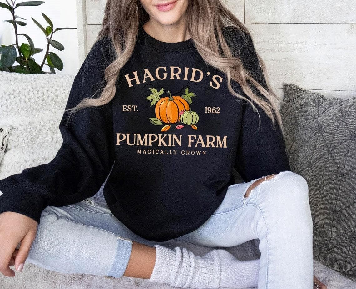 Hagrid's Pumpkin Patch Sweatshirt, Pumpkin Patch Shirt, Fall Hoodie, HP Fan Gift, Wizard Fall Sweatshirt – image 3, Hagrid's Pumpkin Tee, Hagrid's Pumpkin Shirt, Hagrid's Pumpkin Sweatshirt, Hagrid's Pumpkin Hoodie, Hagrid's Pumpkin Clothes
