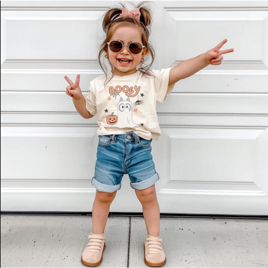 Halloween Bluey Youth Shirt - Booey Spooky Apparel – image 1, Bluey Tee, Bluey Merch, Bluey Shirt, Bluey Sweatshirt, Bluey Hoodie, Bluey Clothes