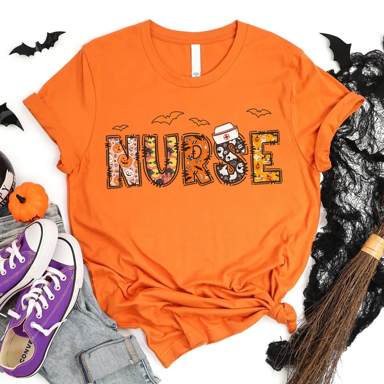 Halloween Nurse Shirt, Tee, Hoodie, Sweatshirt & Comfort Colors Gift – image 3, Halloween Nurse Tee, Halloween Nurse Merch, Halloween Nurse Shirt, Halloween Nurse Sweatshirt, Halloween Nurse Hoodie, Halloween Nurse Clothes