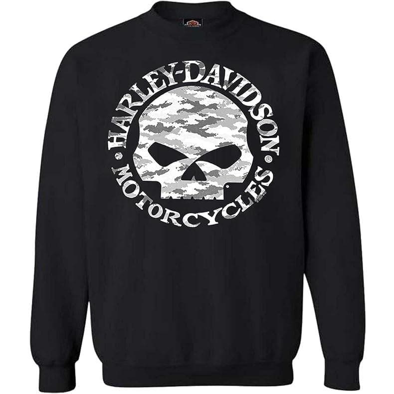 Harley-Davidson Men's Camo Willie G Skull Pullover Hoodie – image 2, Harley Davidson
