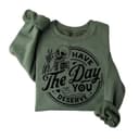Have The Day You Deserve Sudadera Halloween Hoodie Unisex Trendy Skeleton Cute Spooky Shirt 1 small thumbnail
