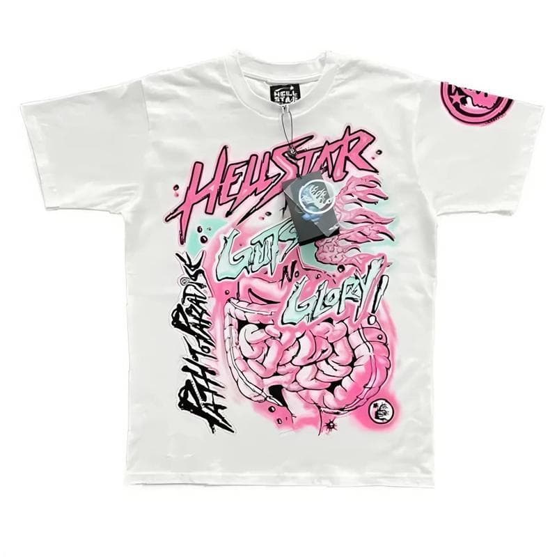 Helllstar No Guts No Glory Graphic T-Shirt | Womens Short Sleeve Top (SALE 60%) – image 1, Helllstar No Guts No Glory Tee, Helllstar No Guts No Glory Merch, Helllstar No Guts No Glory Shirt, Helllstar No Guts No Glory Sweatshirt, Helllstar No Guts No Glory Hoodie, Helllstar No Guts No Glory Clothes