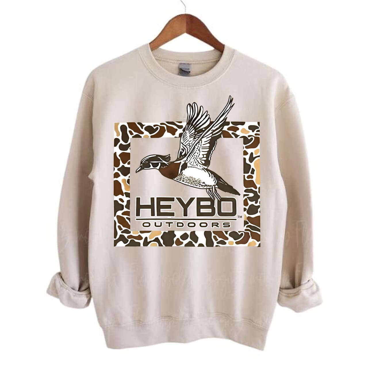 Heybo Outdoors Phesant Ducks Sweatshirt, Graphic Quote Shirt, Gift For Woman, Gift For Man, Classic Unisex Hoodie – image 1, Heybo Outdoors Tee, Heybo Outdoors Shirt, Heybo Outdoors Sweatshirt, Heybo Outdoors Hoodie, Hunting Shirt