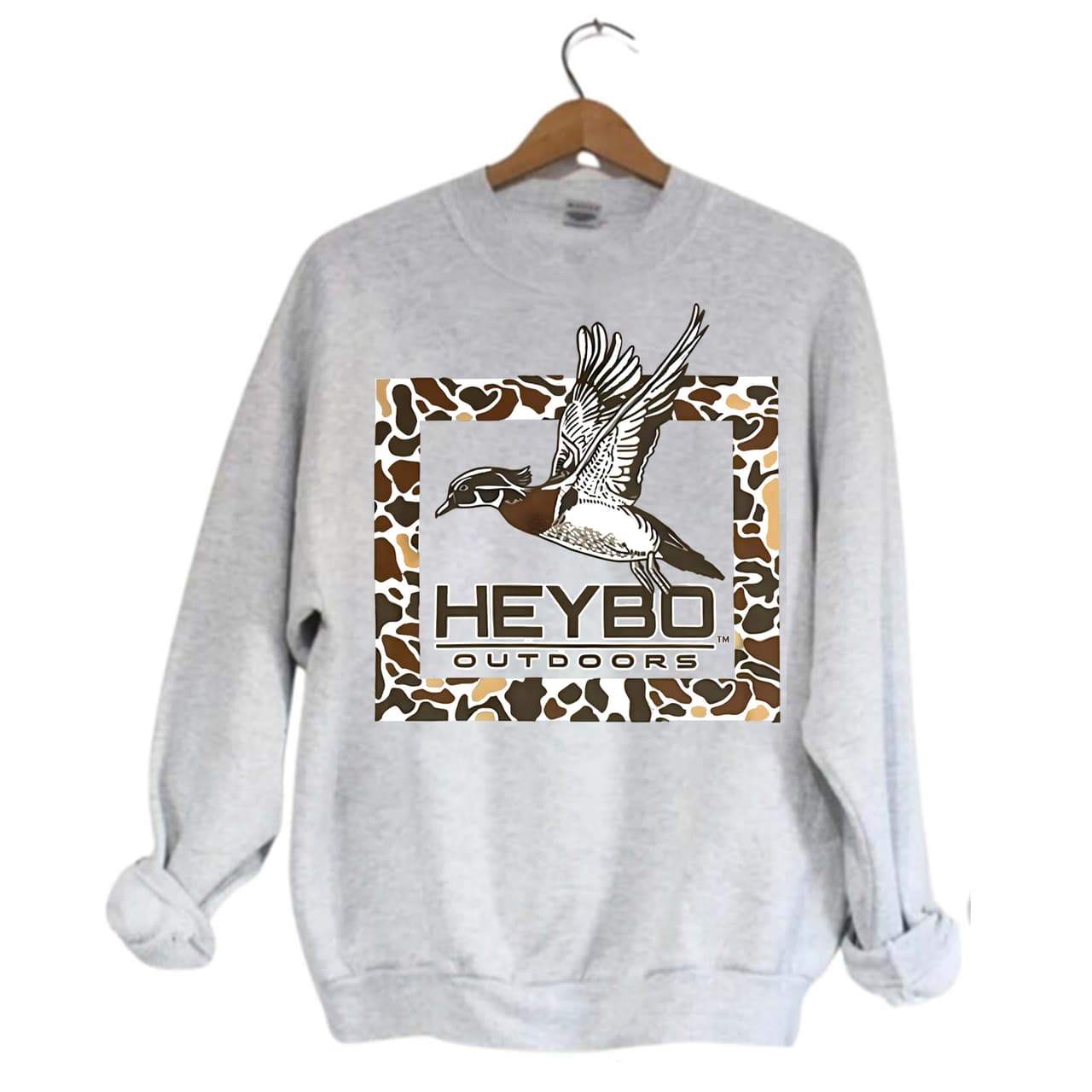 Heybo Outdoors Phesant Ducks Sweatshirt, Graphic Quote Shirt, Gift For Woman, Gift For Man, Classic Unisex Hoodie – image 2, Heybo Outdoors Tee, Heybo Outdoors Shirt, Heybo Outdoors Sweatshirt, Heybo Outdoors Hoodie, Hunting Shirt