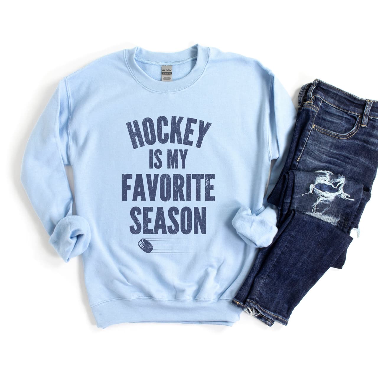 Sudadera y Cuello Redondo de Temporada de Hockey, Regalo para Mamá y Jugador – image 2, Hockey Tee, Hockey Merch, Hockey Shirt, Hockey Sweatshirt, Hockey Hoodie, Hockey Clothes
