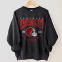 Hot Deal Vintage Kansas City Football Crewneck Sweatshirt, Gift For Fan 1 small thumbnail