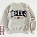 Houston TX Football Apparel: T-Shirts, Sweatshirts, and Hoodies - Perfect Fan Gift 1 small thumbnail
