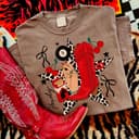 Howdy Cowgirl Star Collage Vintage Western Sweatshirt 1 small thumbnail