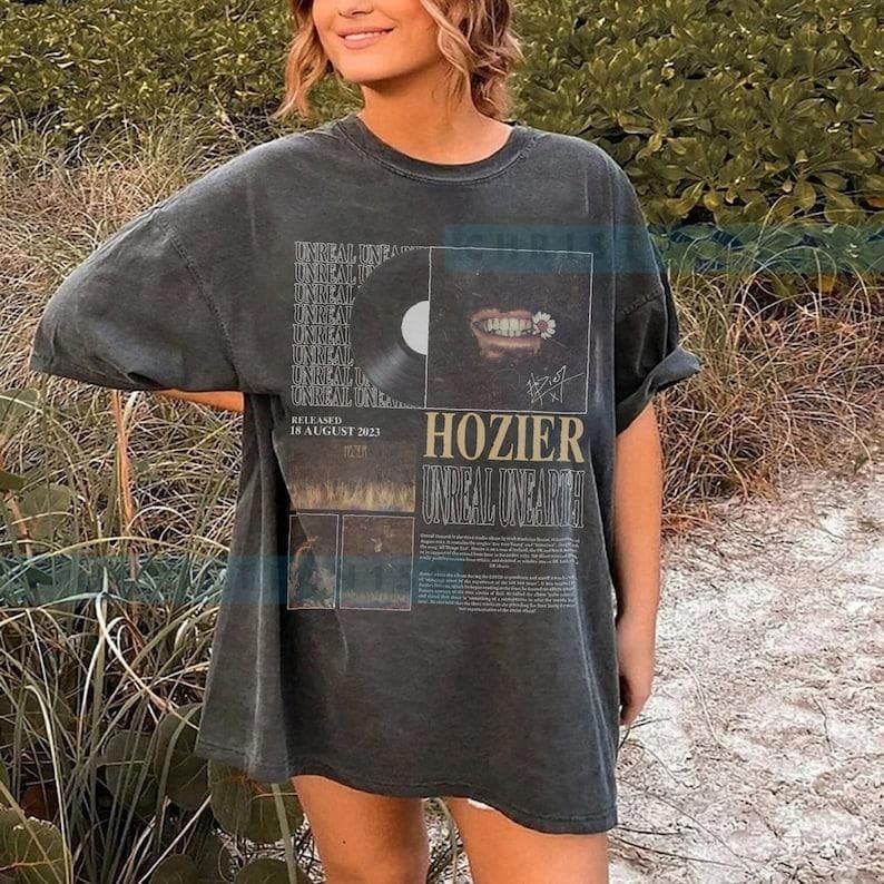 Hozier Music Album T-Shirt Gift for Men Women - Unisex Bootleg Cotton – image 1, Hozier Music Tee, Hozier Music Merch, Hozier Music Shirt, Hozier Music Sweatshirt, Hozier Music Hoodie, Hozier Music Clothes