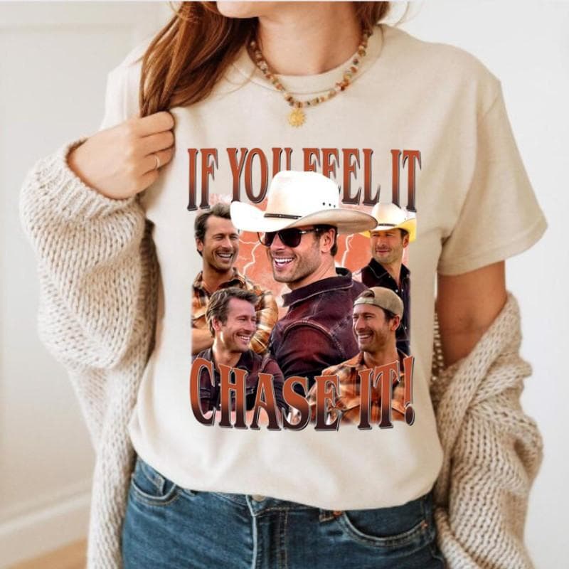 If You Feel It Tee, Chasee It Sweatshirt, Hot Gleen Powell Hoodie, GlEn PowellLL Clothing – image 1, If You Feel It Tee, If You Feel It Shirt, If You Feel It Sweatshirt, If You Feel It Hoodie, If You Feel It Clothes