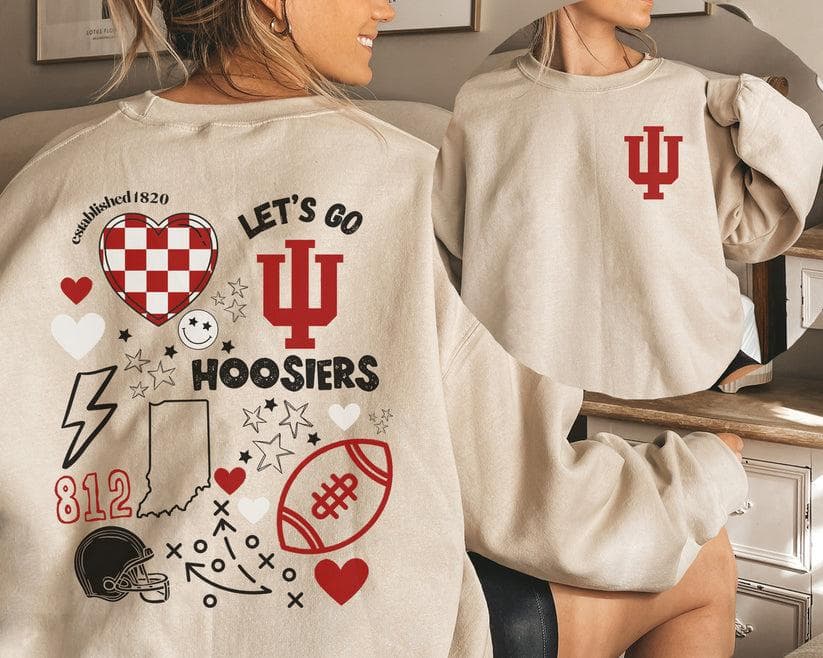 Sudadera Universitaria Vintage NCAA Fútbol Indiana Hoosiers Gamecocks – image 1, Indiana Hoosiers Gamecocks Tee, Indiana Hoosiers Gamecocks Merch, Indiana Hoosiers Gamecocks Shirt, Indiana Hoosiers Gamecocks Sweatshirt, Indiana Hoosiers Gamecocks Hoodie, Indiana Hoosiers Gamecocks Clothes