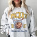 Indiana Pacers 90s Vintage Basketball Graphic Tee for Men & Women 1 small thumbnail