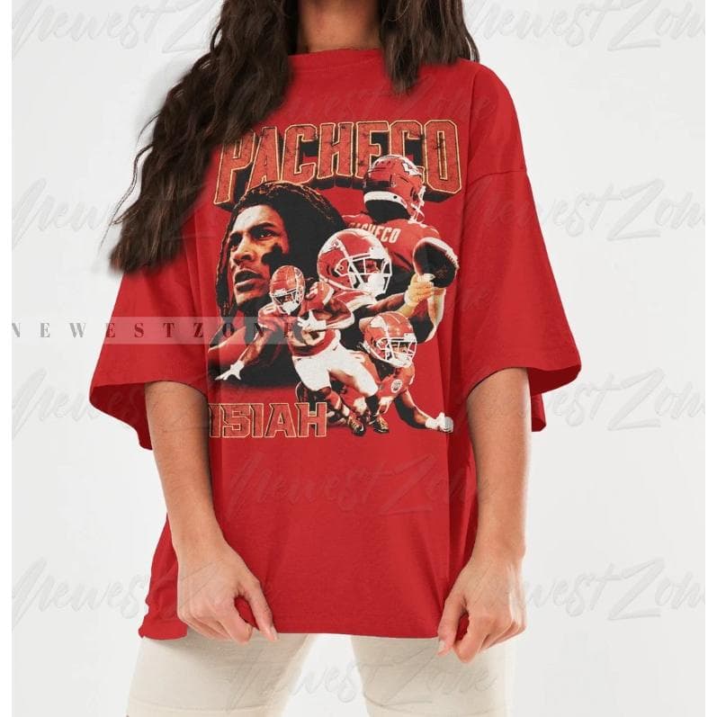 Isiah Pacheco Kansas City Football Vintage 90s Oversized Shirt – image 3, Kansas City Chiefs Tee, kansas chiefs merch, travis kelce shirt, travis kelce tshirt, kansas city chiefs sweatshirt, chiefs sweatshirts, kc chiefs sweatshirts