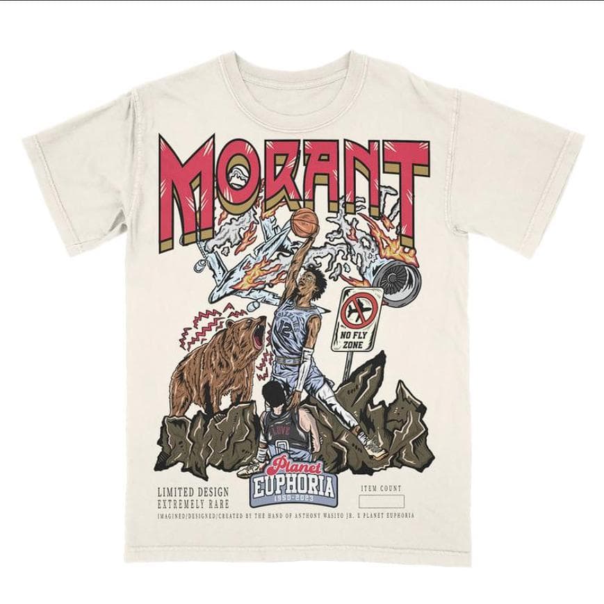 Ja Morant Youth Retro Bootleg T-Shirt – Vintage 90s Hand-Drawn – image 1, Ja Morant Tee, Ja Morant Merch, Ja Morant Shirt, Ja Morant Sweatshirt, Ja Morant Hoodie, Ja Morant Clothes