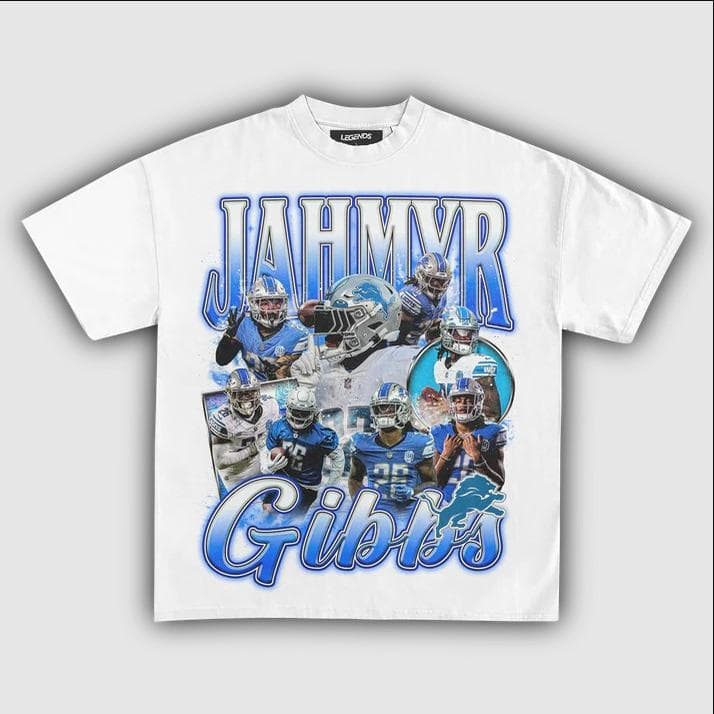 JAHMYR GIBBS TEE, Football Tee, Vintage Graphic 90s Style Retro Shirt, Graphic Tees, Gift for Men Streetwear – image 2, JAHMYR GIBBS Tee, JAHMYR GIBBS Merch, JAHMYR GIBBS Shirt, JAHMYR GIBBS Sweatshirt, JAHMYR GIBBS Hoodie, JAHMYR GIBBS Clothes