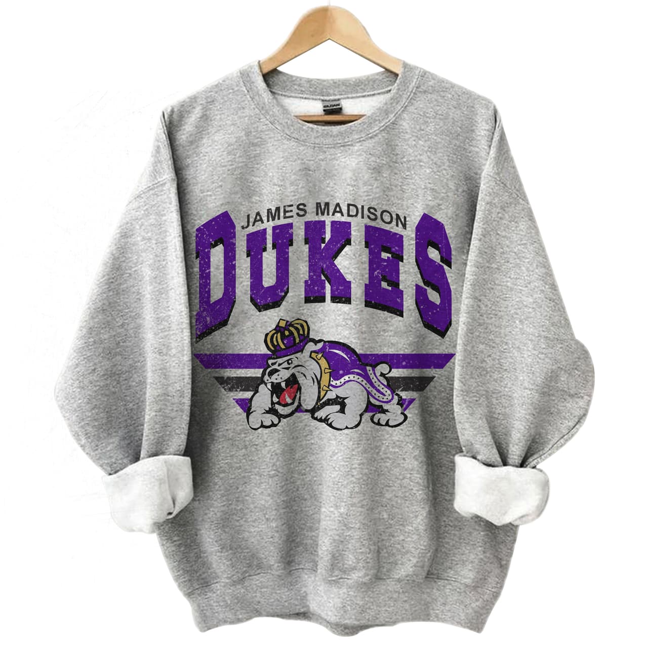 James Madison Dukes Vintage NCAA Sudadera de Fútbol - Unisex y Regalo para Mujer – image 1, James Madison Dukes Tee, James Madison Dukes Merch, James Madison Dukes Shirt, James Madison Dukes Sweatshirt, James Madison Dukes Hoodie, James Madison Dukes Clothes