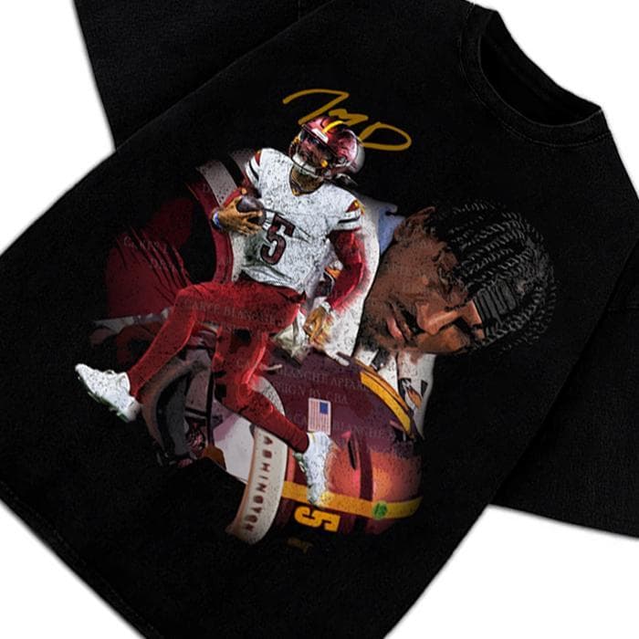 Jayden Daniels Washington Rookie Football Camiseta Gráfica Personalizada – image 3, Jayden Daniels Tee, Jayden Daniels Merch, Jayden Daniels Shirt, Jayden Daniels Sweatshirt, Jayden Daniels Hoodie, Jayden Daniels Clothes