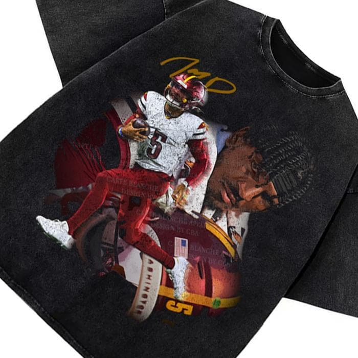 Jayden Daniels Washington Rookie Football Camiseta Gráfica Personalizada – image 4, Jayden Daniels Tee, Jayden Daniels Merch, Jayden Daniels Shirt, Jayden Daniels Sweatshirt, Jayden Daniels Hoodie, Jayden Daniels Clothes