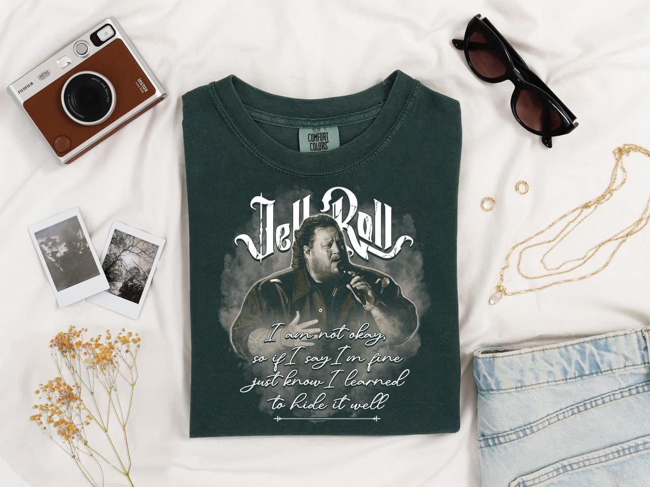 Jelly Roll 'I'm Not Okay' Shirt – Merch, Fan Gift, Hoodie, Comfort Colors – image 4, Jelly Roll Tee, Jelly Roll Merch, Jelly Roll Shirt, Jelly Roll Sweatshirt, Jelly Roll Hoodie, Jelly Roll Clothes