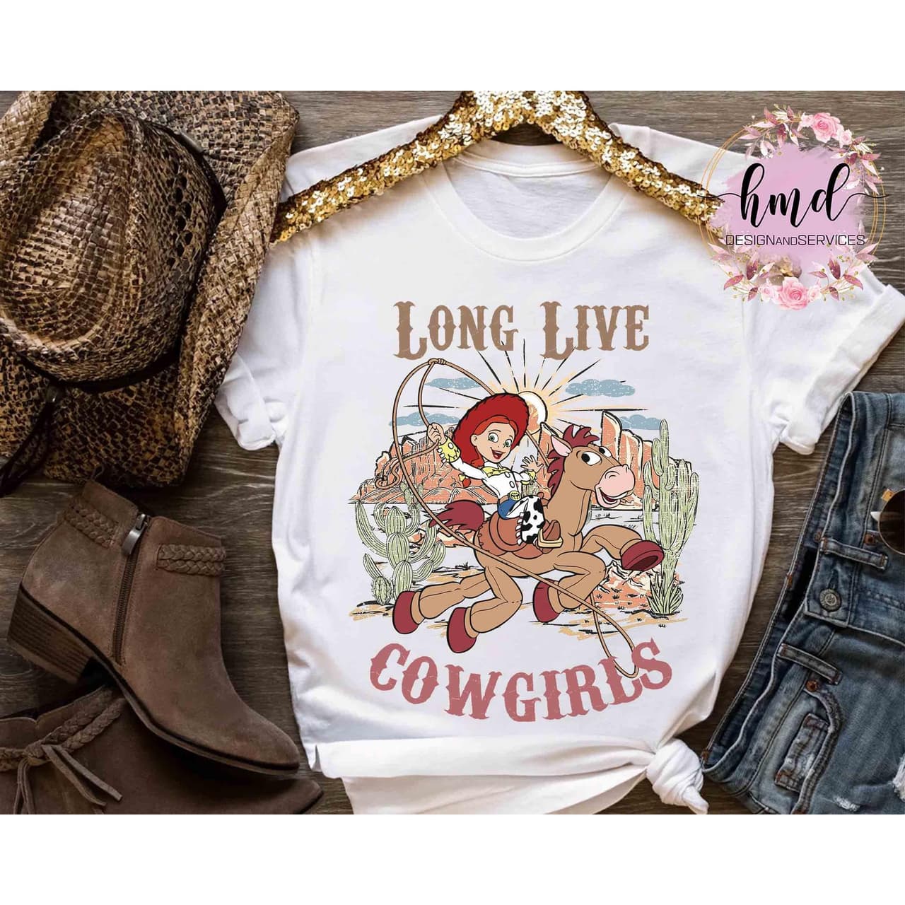 Jessie & Bullseye Cowgirls Retro T-shirt - Toy Story Magic Kingdom Gift – image 3, Jessie Tee, Jessie Merch, Jessie Shirt, Jessie Sweatshirt, Jessie Hoodie, Jessie Clothes