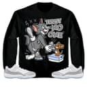 Jordan 11 Low Cement Match: "Trust No One" Cat & Mouse Hoodie Sweatshirt T-Shirt 1 small thumbnail