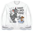 Jordan 11 Low Cement Match: "Trust No One" Cat & Mouse Hoodie Sweatshirt T-Shirt 4 small thumbnail