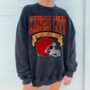 Sudadera Kansas City Football Vintage Unisex de Ajuste Clásico 3 small thumbnail