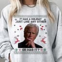 Keith Morrison True Crime Ugly Christmas Sweater Party Sweatshirt 2 small thumbnail