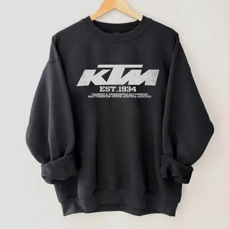 KTM 1934 R Motorcycle T-Shirt, Hoodie & Sweatshirt Apparel Gift – image 1, KTM Tee, KTM Merch, KTM Shirt, KTM Sweatshirt, KTM Hoodie, KTM Clothes