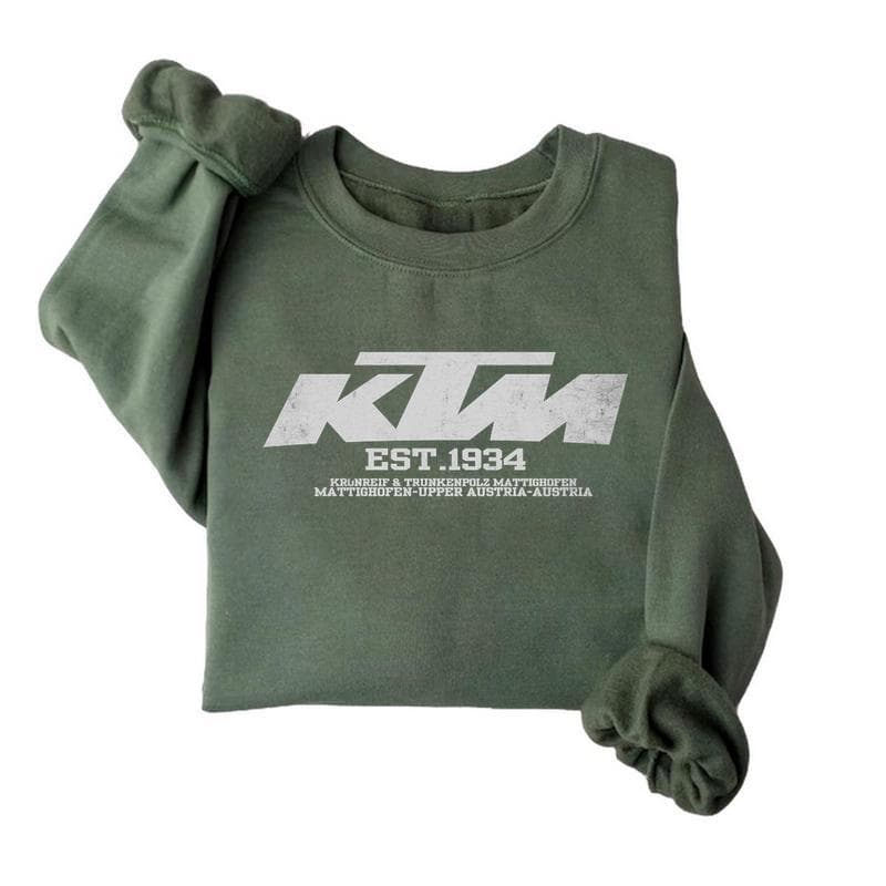 KTM 1934 R Motorcycle T-Shirt, Hoodie & Sweatshirt Apparel Gift – image 2, KTM Tee, KTM Merch, KTM Shirt, KTM Sweatshirt, KTM Hoodie, KTM Clothes